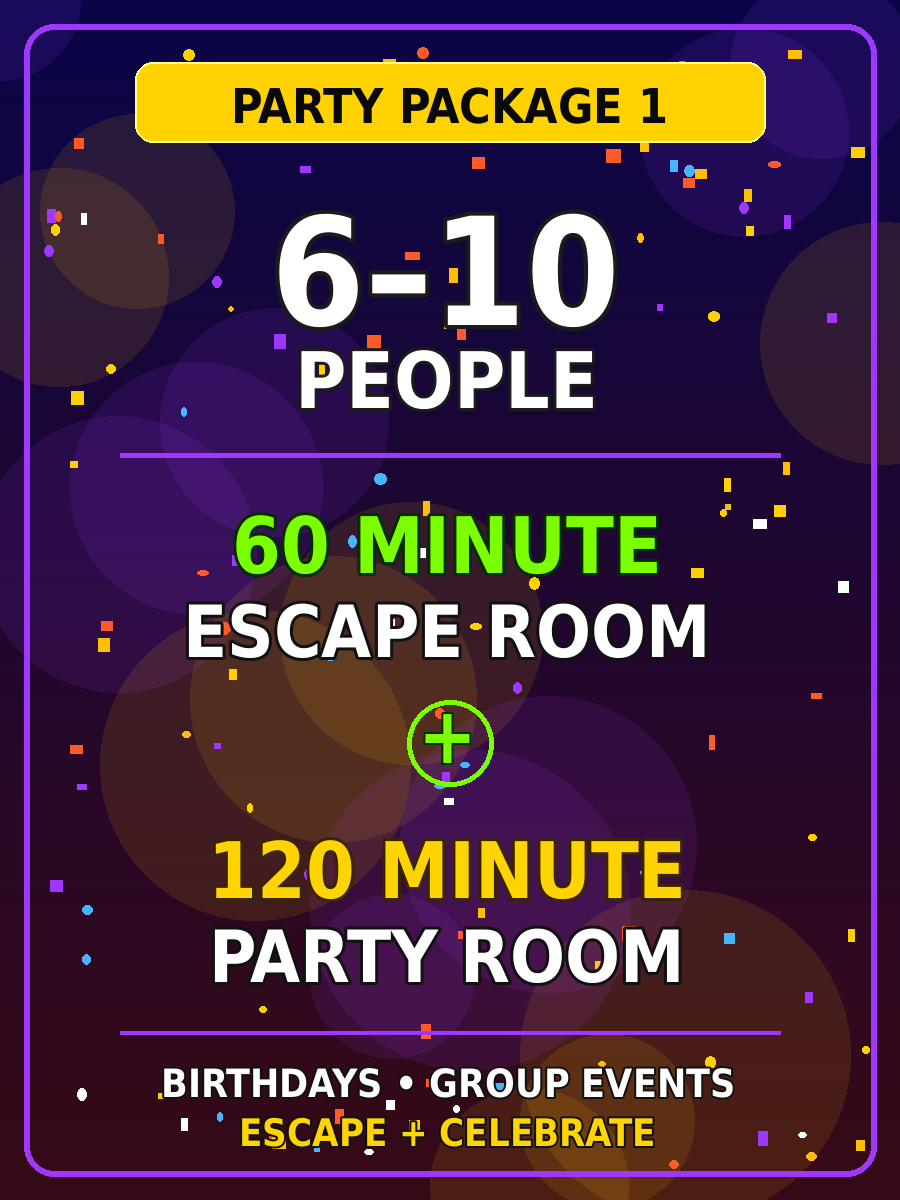 Party package 6 to 10 people