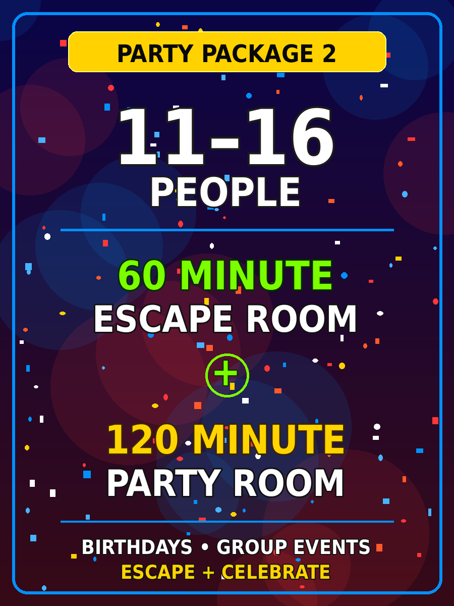 Party package 11 to 16 people